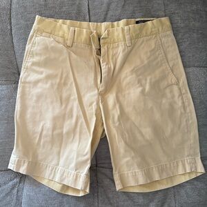 Ralph Lauren Men's Yellow Flat Front Shorts